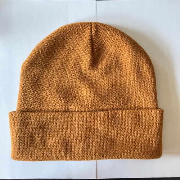 3/$20 Nordstrom Rack cuff beanie toque tan gold brown - Picture 7 of 7